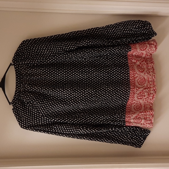 Boden Boho Tassle Tie Cotton Blouse - Picture 7 of 11